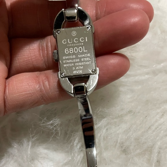 Authentic GUCCI 6800L silver watch🌸🌸🌸 - Picture 7 of 9